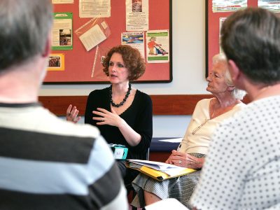 A patient participation group meeting at a GP surgery