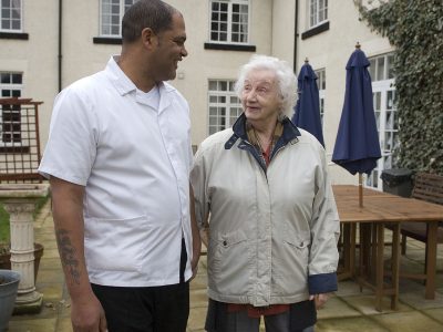 Carer with patient