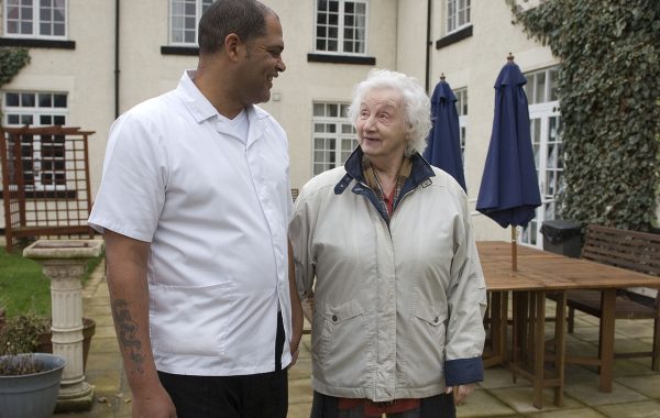Carer with patient