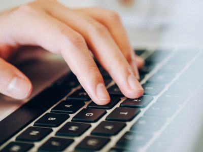 Hands on a keyboard
