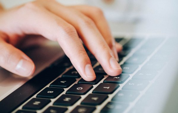 Hands on a keyboard