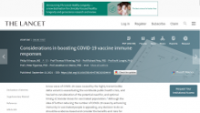 Lancet Viewpoint on COVID-19 vaccination boosters