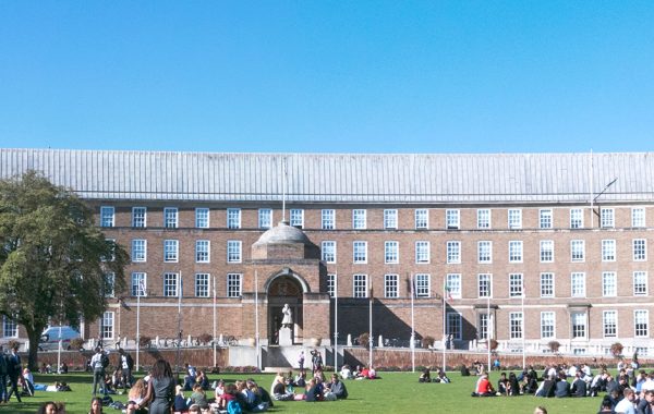 City Hall and College Green, Bristol, on a sunny day