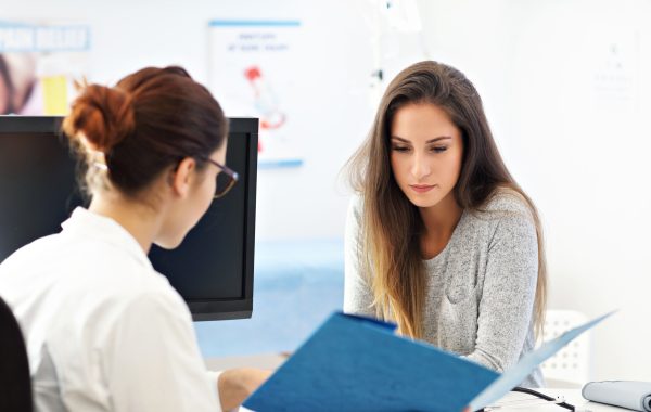 A female patient having a consultation with a female doctor