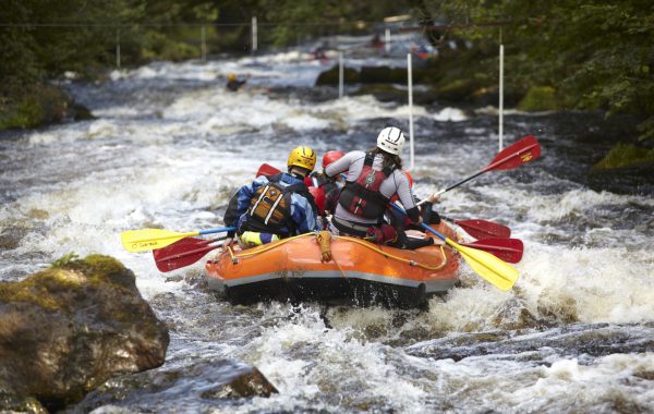 White water rafting, River Tryweryn, North Wales