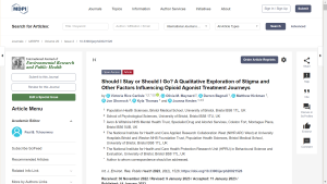 A screen shot of the Should I stay or should I go OAT treatment journeys paper