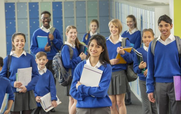A group of students in school uniform