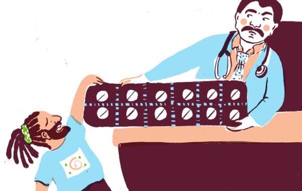 Illustration from Dave's story in the booklet