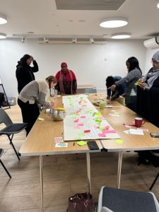 Community and academic researchers together at the workshop