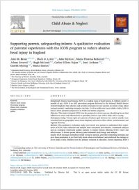 Screenshot of the research paper on evaluating parents' experiences of ICON