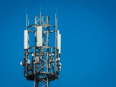 5G telecommunication cellular network tower in England UK